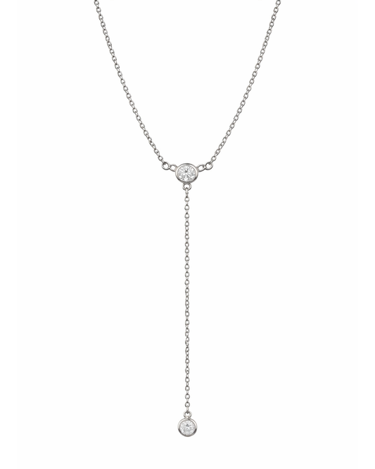 Simple Lariat Silber