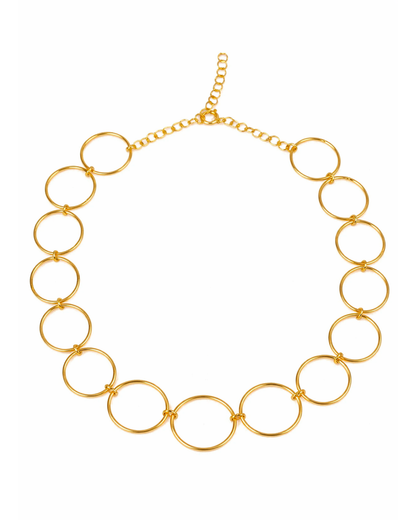 Small circles choker gold