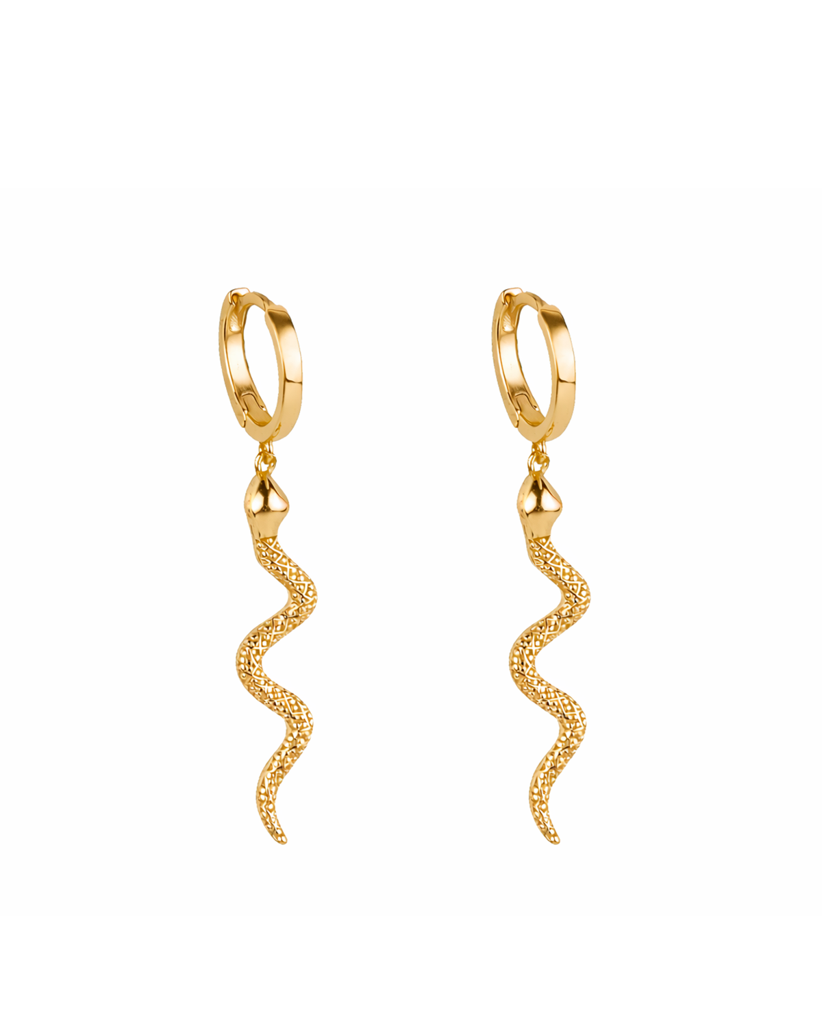 Snake hoops gold