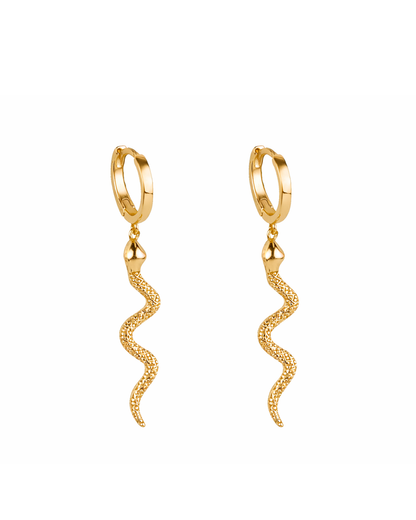 Snake hoops gold