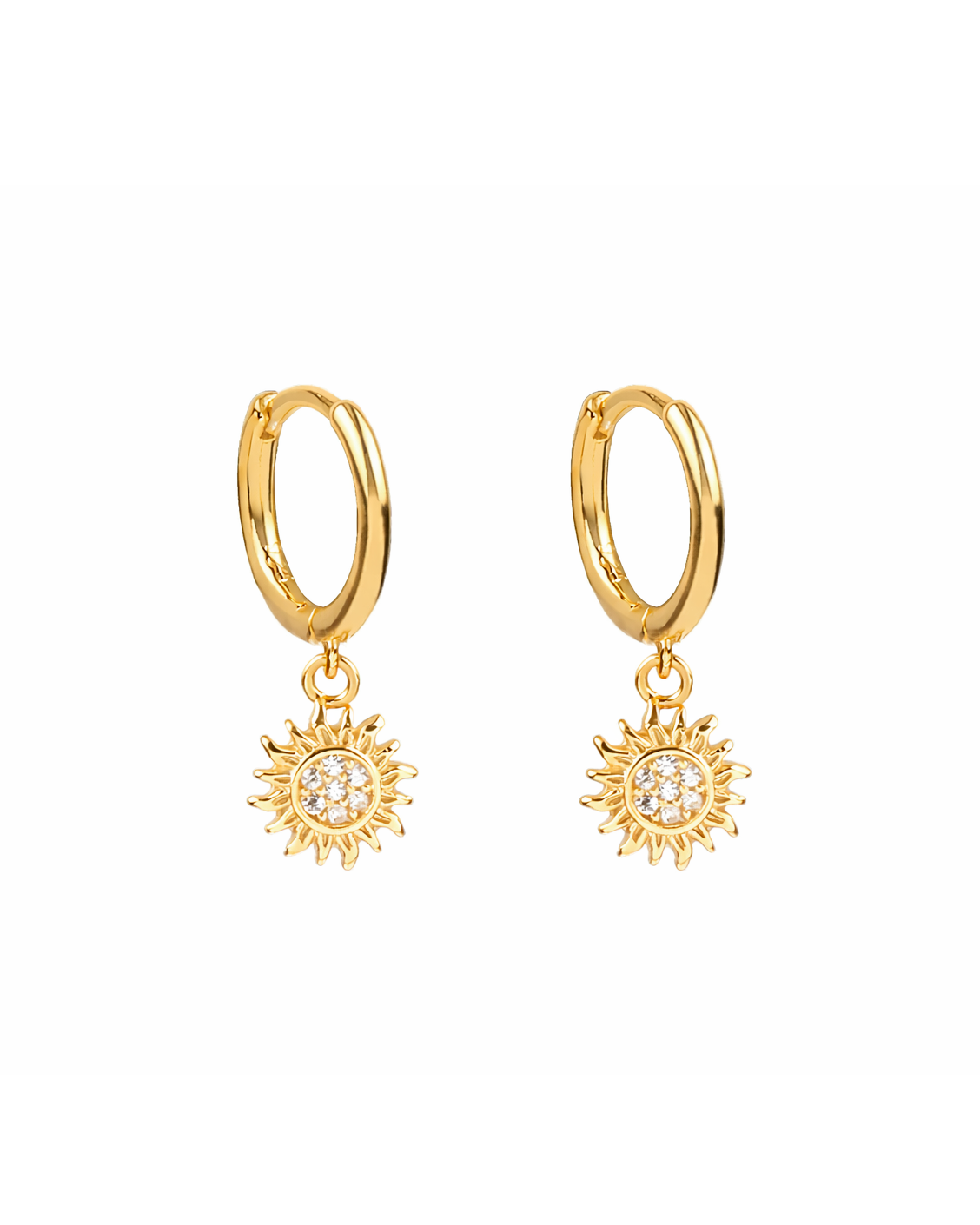 Sun hoops gold