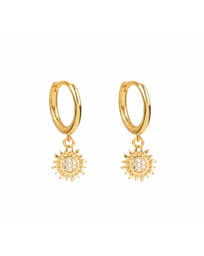 Sun hoops gold