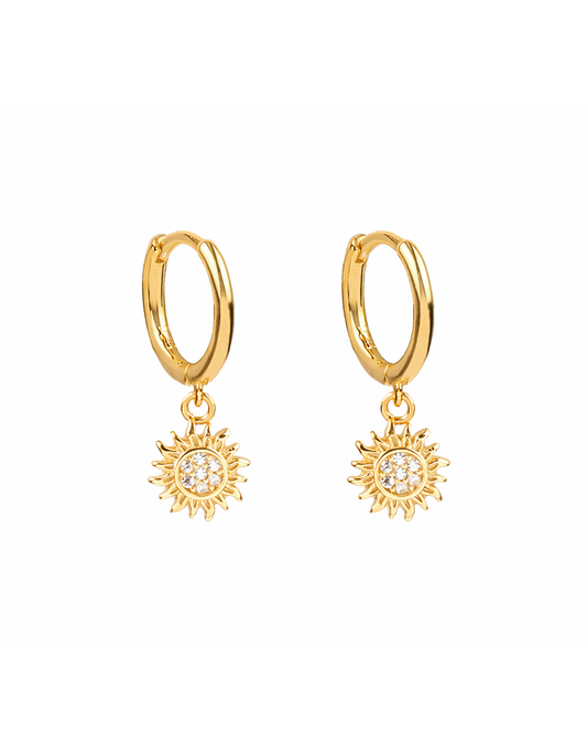 Sun hoops gold