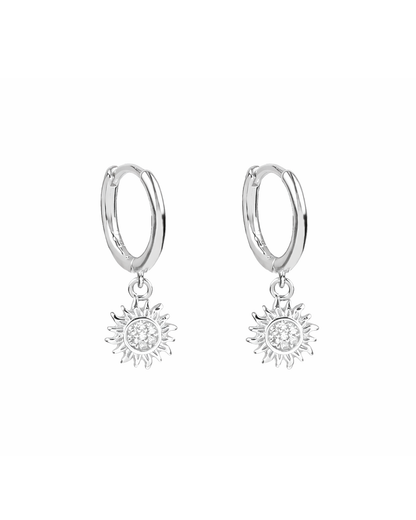Sun hoops silver