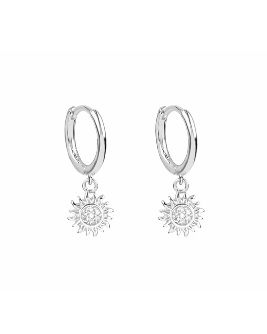 Sun hoops silver