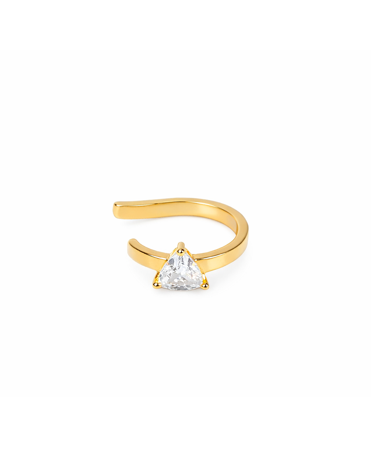Tear ear cuff gold