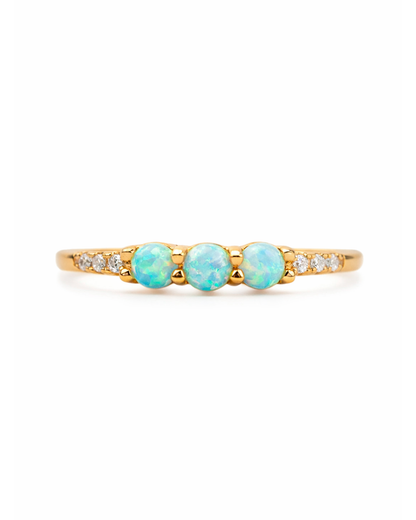 Three opal gold