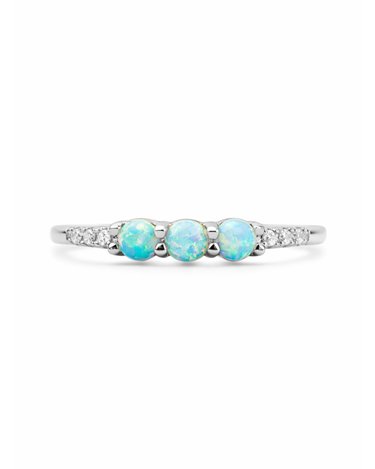 Three opal silber