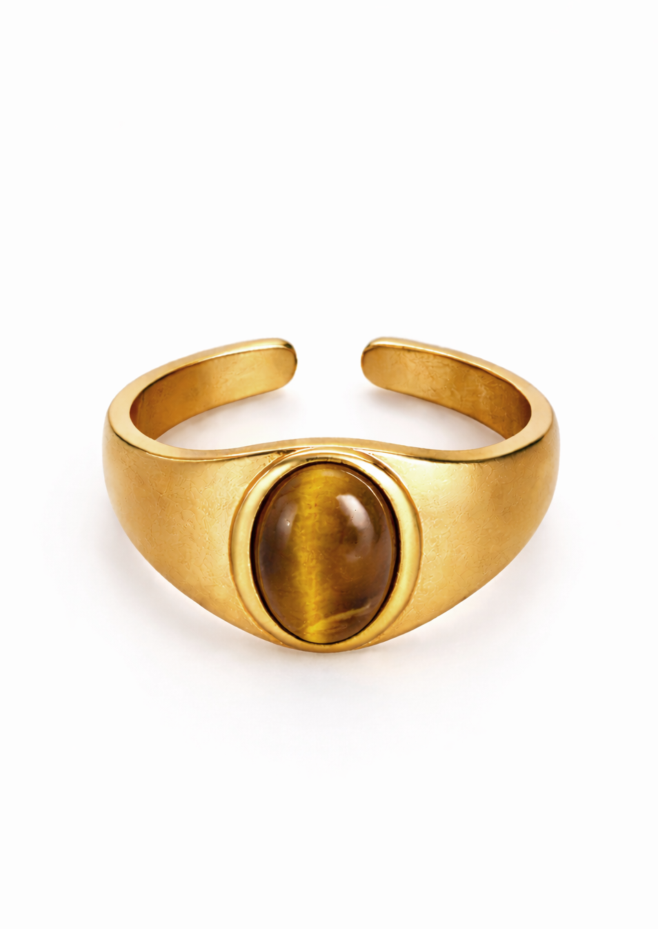Eye Tiger Gold Ring
