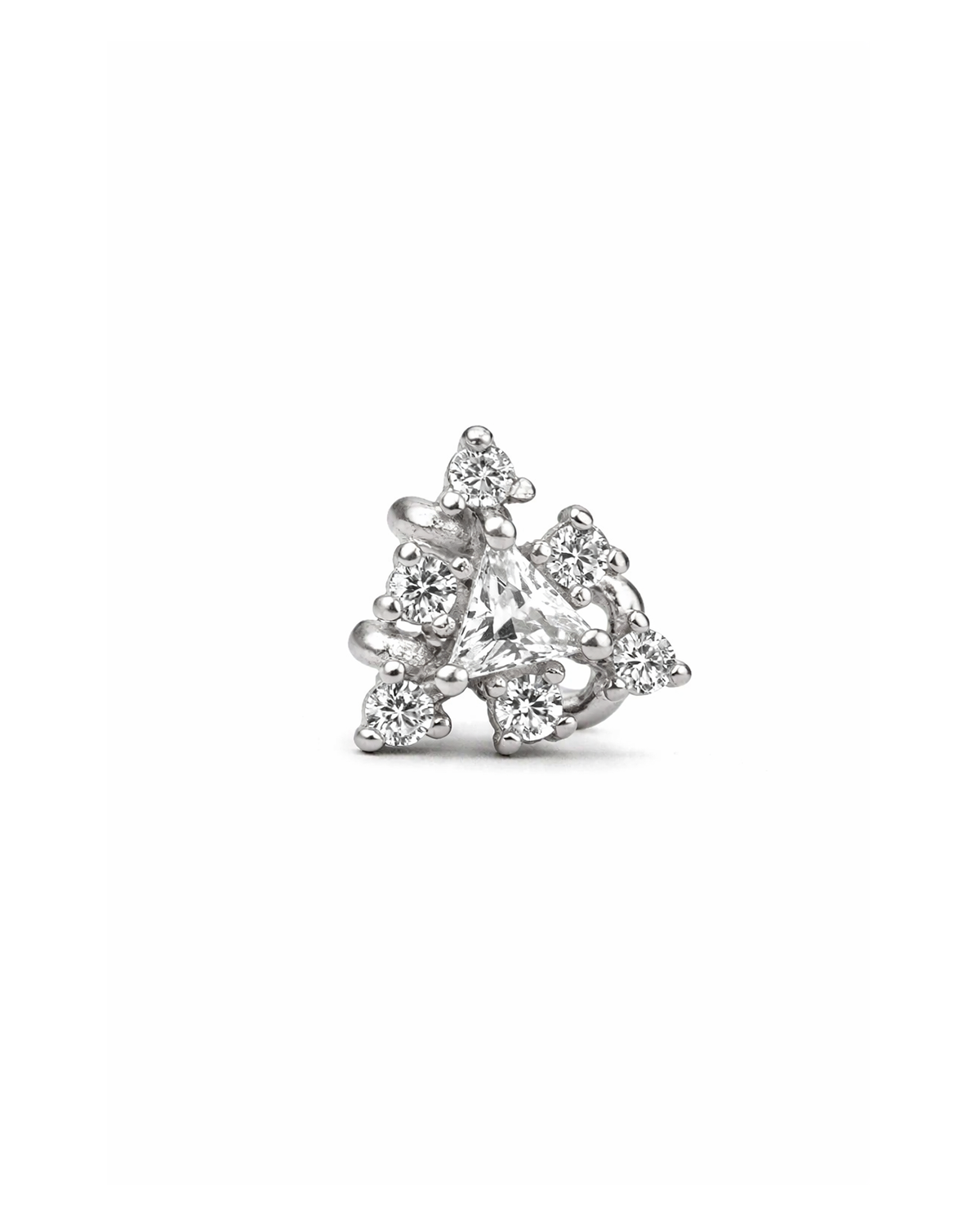 Triangle cuff silver