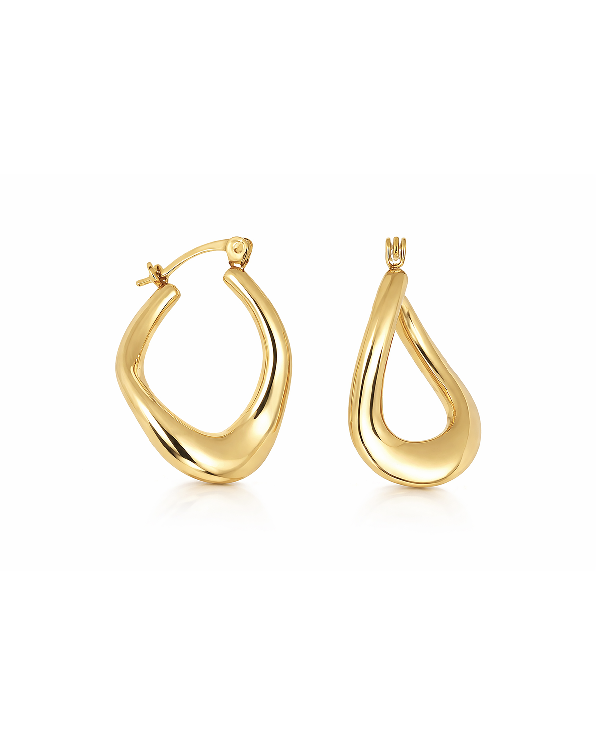 Twisted Hoops Gold