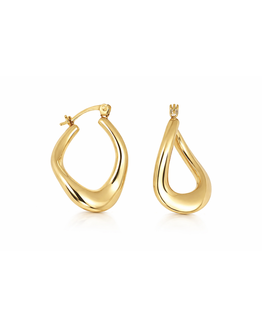 Twisted Hoops Gold