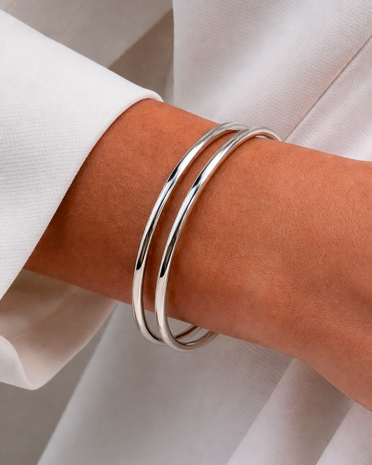 Thin Bangle Silber