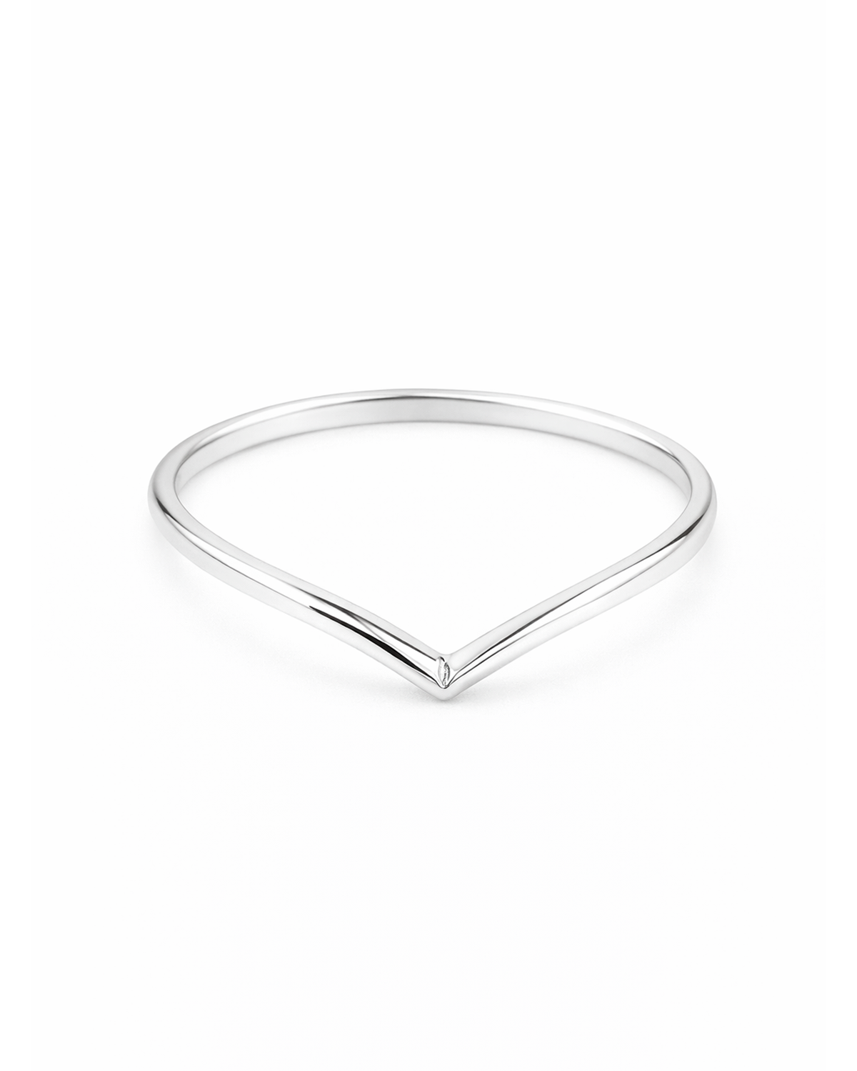 V ring silver