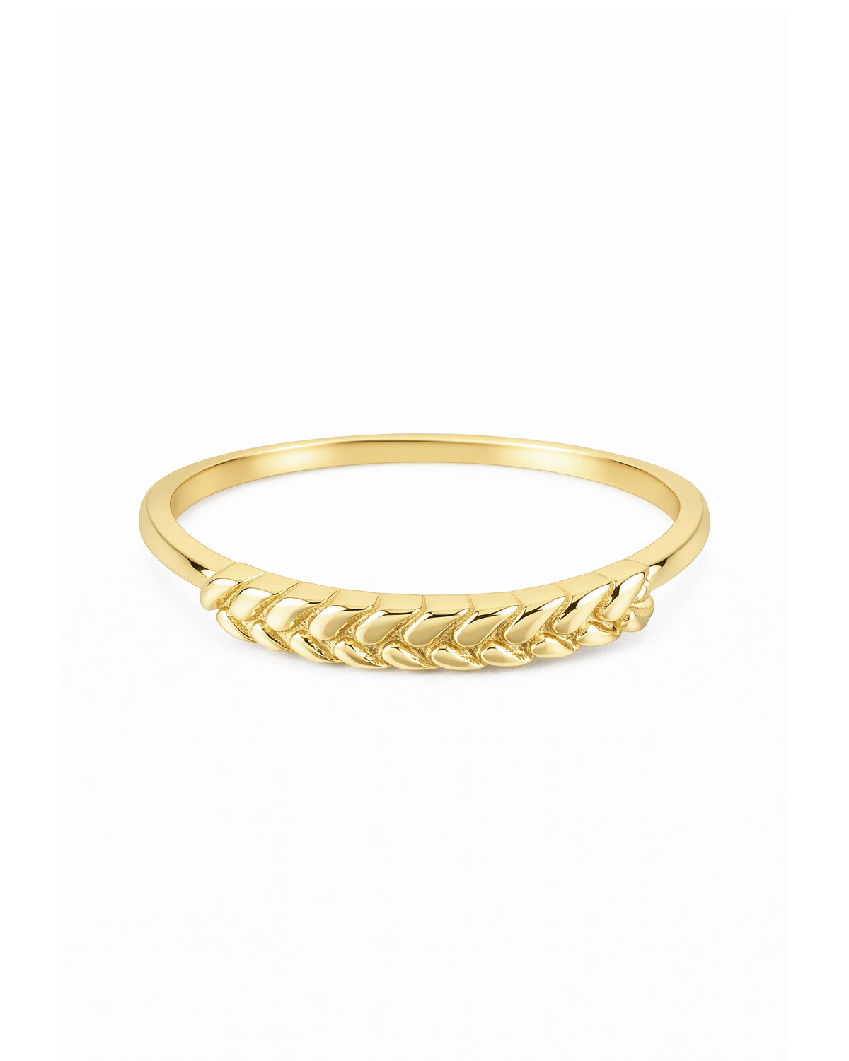 Wheat gold ring