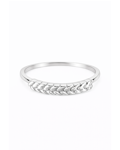 Wheat silber ring