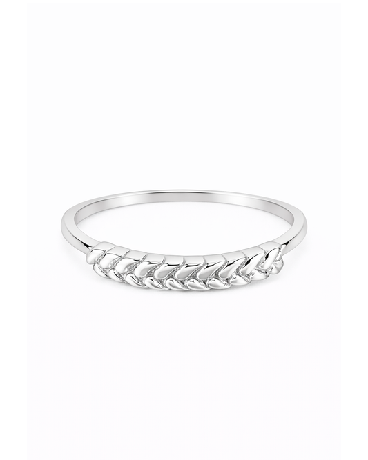 Wheat silber ring